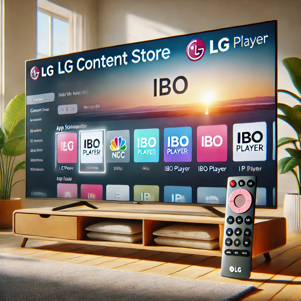 IBO Player im LG Content Store auf einem LG Smart TV auswählen und installieren