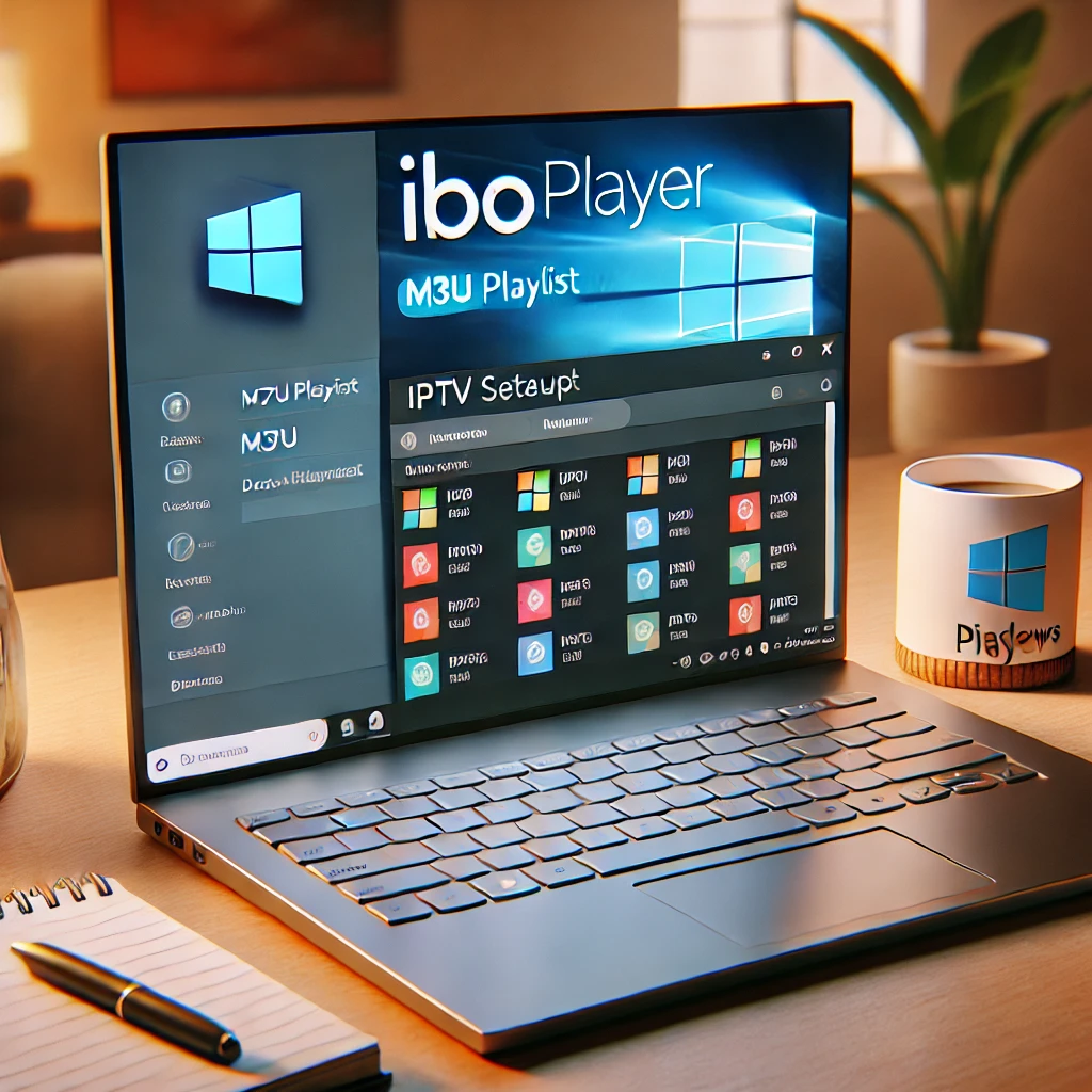 Android Emulator mit IBO Player auf Windows Laptop geöffnet für IPTV-Installation