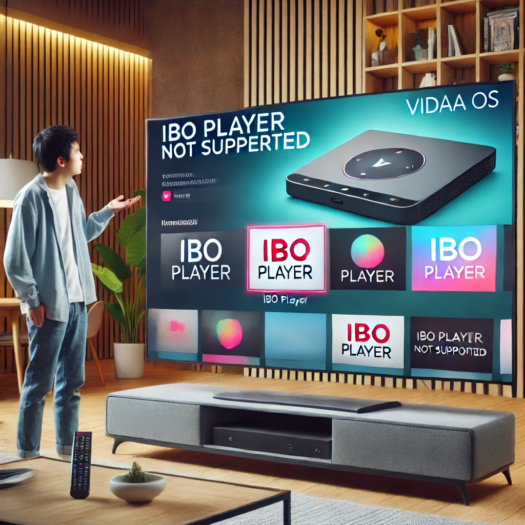 Hisense Smart-TV mit Vidaa OS zeigt Hinweis „IBO Player nicht unterstützt“ im App Store