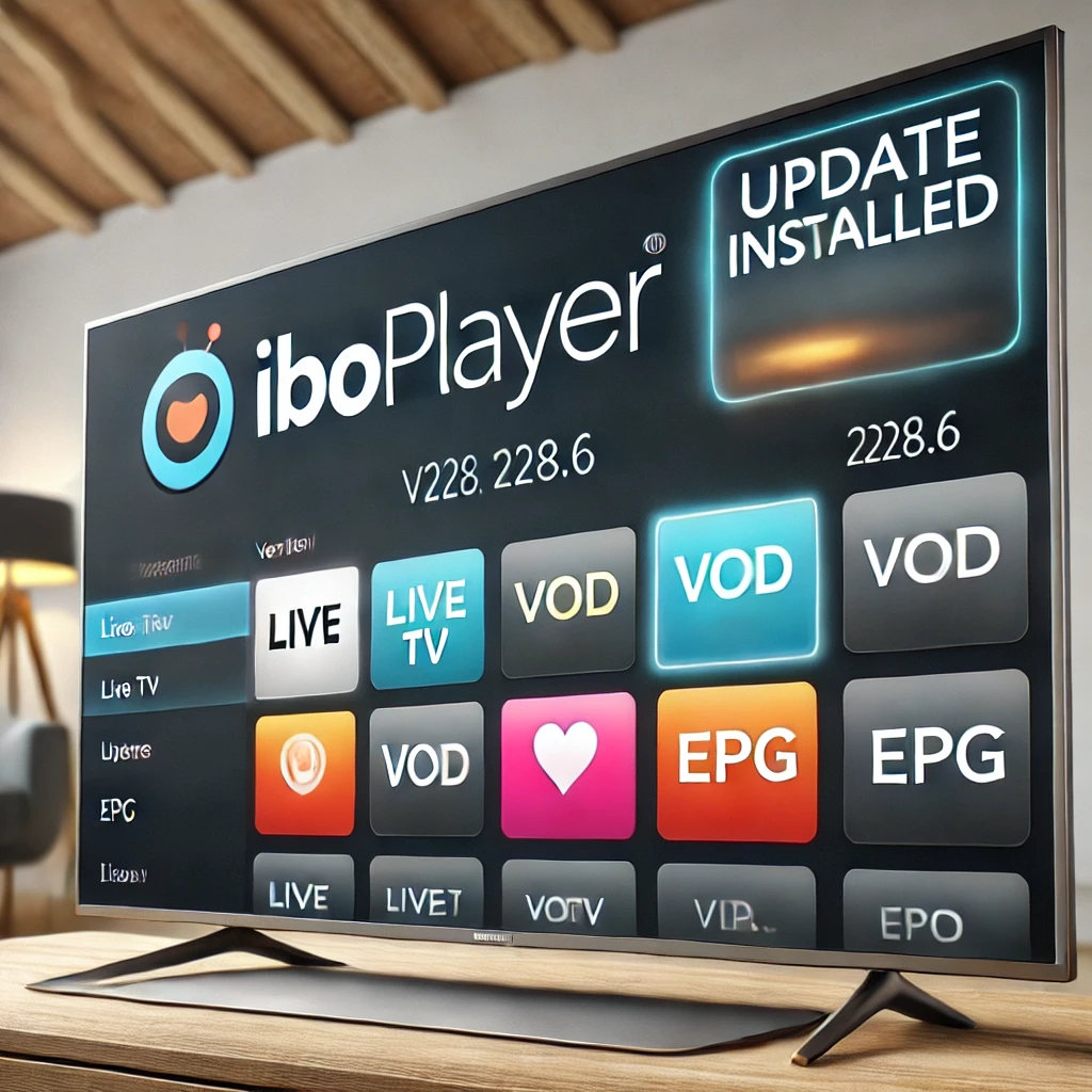 IBOPlayer Version 228.6 Update und modernem IPTV-Menü